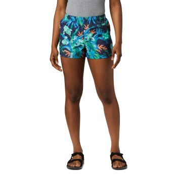 Columbia Sandy River II Printed, Pantalones Cortos Azul Marino Para Mujer | 428936-BFJ